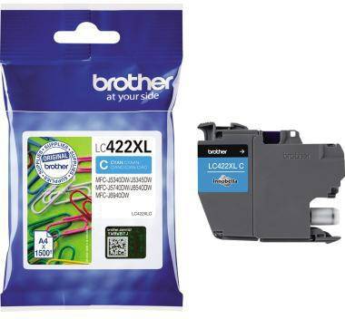 BROTHER 101052550 Brother Tintenpatrone LC4 22XLC 1.500 Seiten cyan Brother T