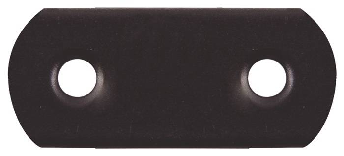GAH 329365 Flachverb.L.37mm B.16mm S.1,5mm STA schwarz ku.-besch.GAH abgerunde