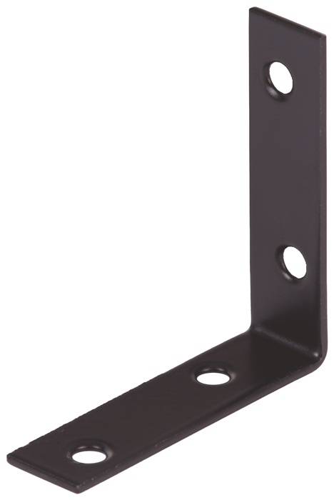 GAH 329648 Stuhlwinkel L.60x60mm B.16mm S.1,75mm STA verzinkt,schwarz ku.-besch.