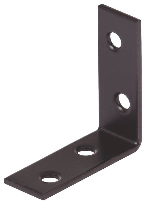 GAH 332594 Stuhlwinkel L.40x40mm B.1 5mm S.1,75mm STA galv.bla u verzinkt,schwar