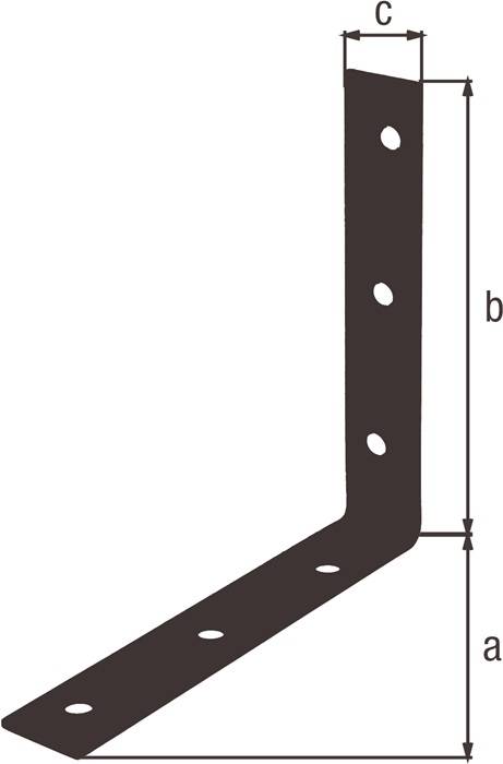 Stuhlwinkel L.125x125mm B.22mm S.2mm STA verzinkt,schw. ku.-besch.Loch-D.6mm