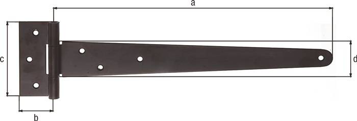 Kreuzgehänge L.348x40xB.90x46xStärke 2,5mm STA katapor. aufgetr. schw. Tauchlack