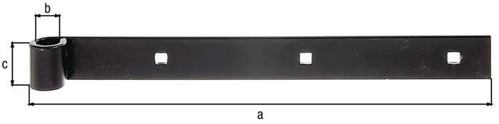 Ladenband B.30mm L.300mm STA schwarz ku.-besch.ger.GAH