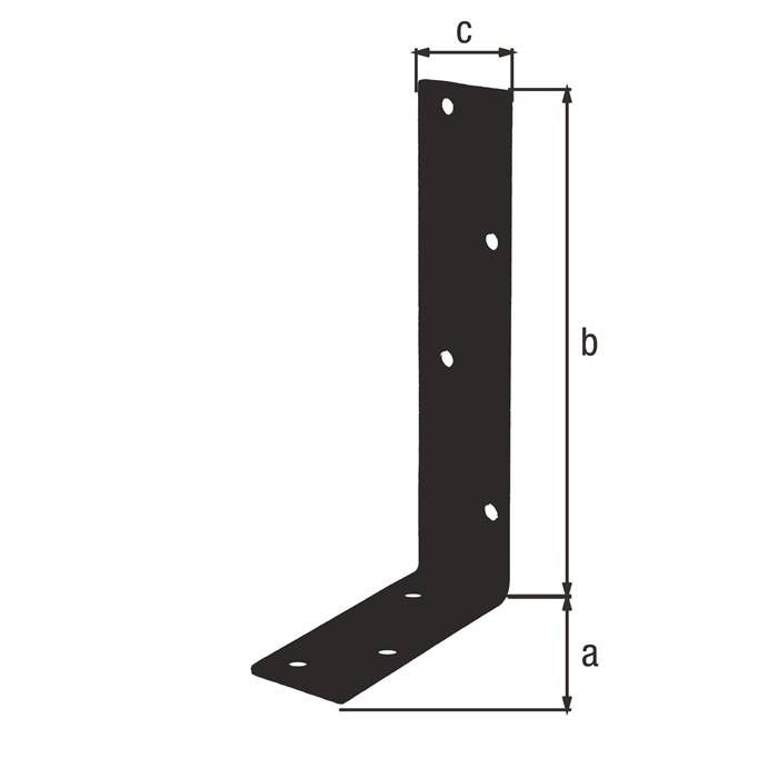 Balkenwinkel L200x100mm B.40mm ungleichschenklig STA