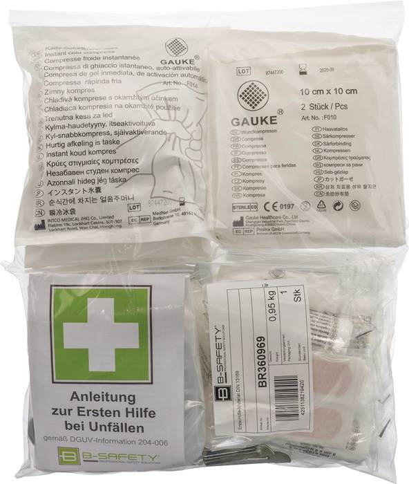 B-SAFETY Verbandstoff-Füllung Stand.25x32cm max.5 J.B-SAFETY sterile Verbands