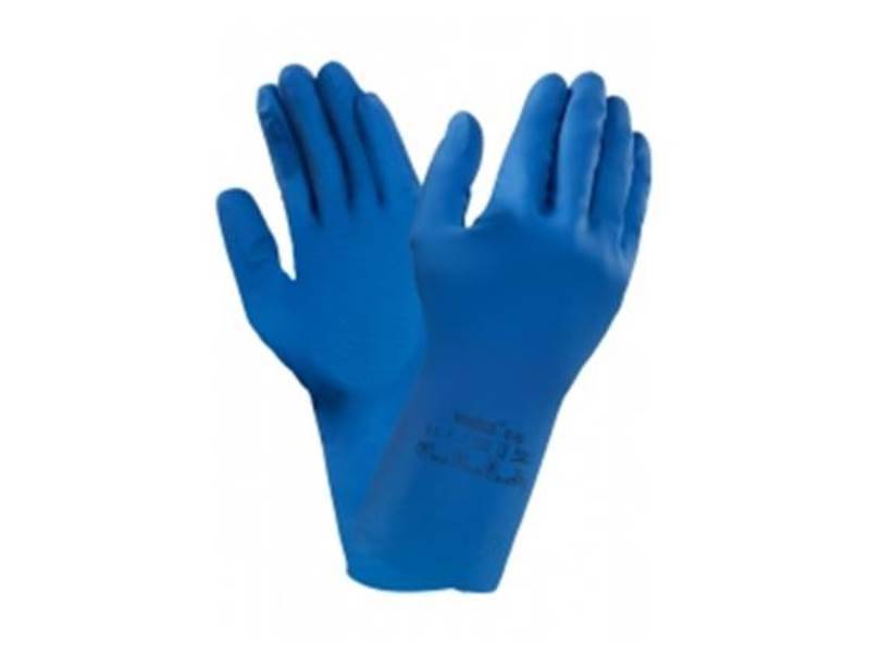 Ansell 87-195 Gr.7,5 - 8 Latex-Handschuh, blau alliergieminimiert