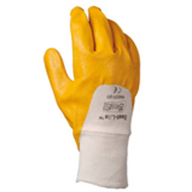 SHOWA Best 4400Y Gr.10 ( XL ) Handschuh, Baumwolle, Nitril weiß-gelb