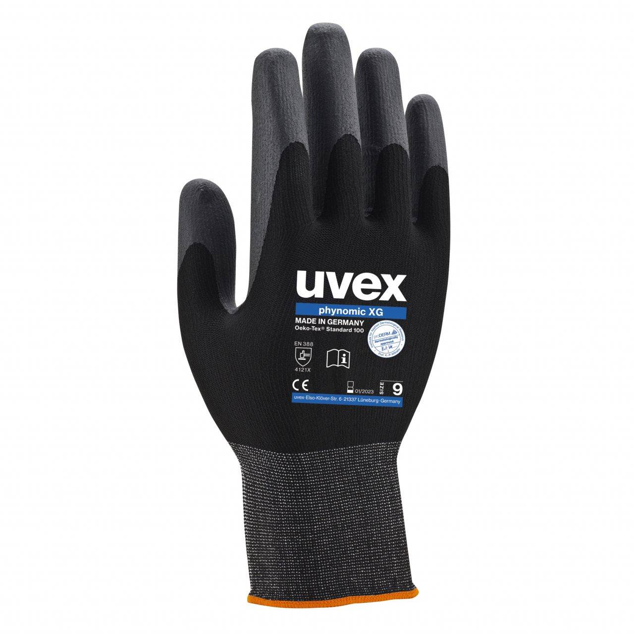 Uvex 6007012 Schutzhandschuhe phynomic XG 60070 Größe 12
