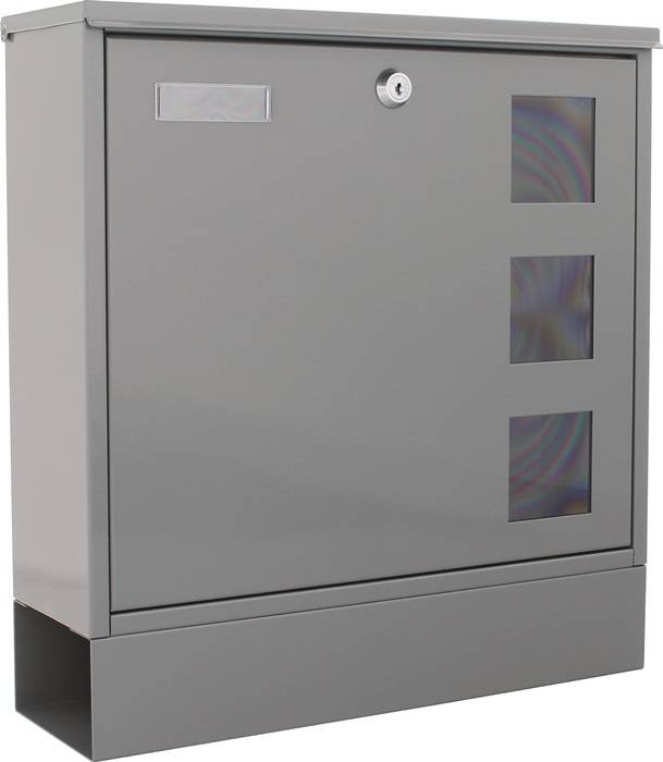 ROTTNER Briefkasten Postale H.380mm B.365mm T.120mm grau STA DIN C4 ROTTNER m