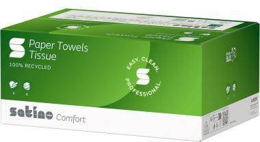 SATINO BY WEPA 446229801 Satino Papierhandtuch Com fort 277420 25x32cm 2lg w s