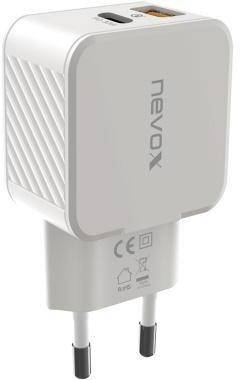 NEVOX 728038900 nevox Ladegerät USB-C QC HC-2009 weiß Dieses Produkt unterstü