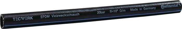 TECWERK EPDM Industrie- und Vielzweckschlauch Länge 40 m Innen-Ø 13 mm Außen-Ø