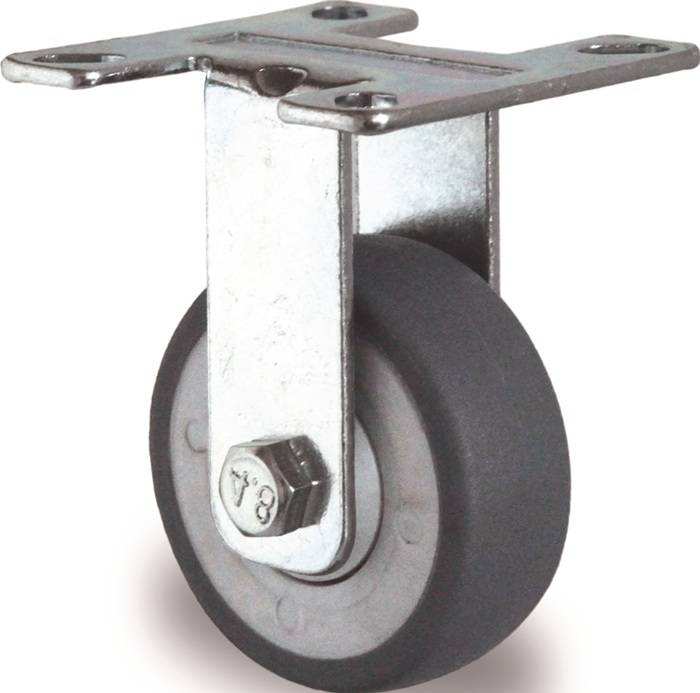 Bockrolle 100mm 100kg VG Kugell.77x67mm TECWERK