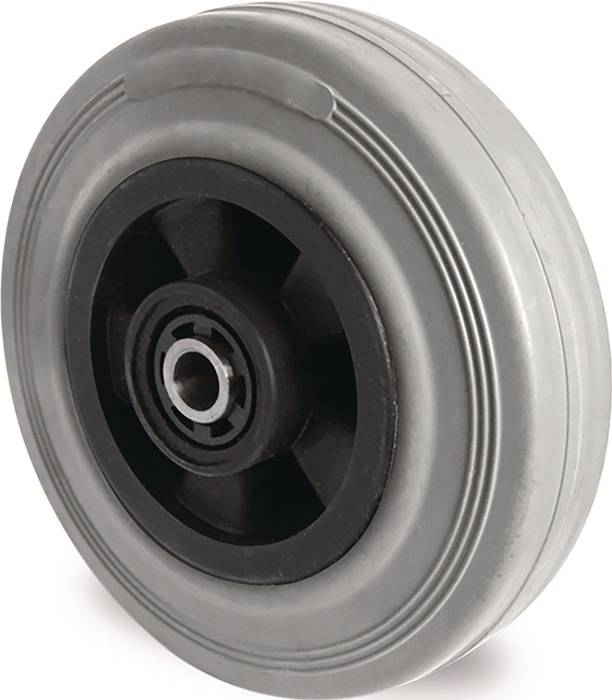 TECWERK Ersatzrad Rad-Ø 80 mm Tragfähigkeit 70 kg Vollgummi grau