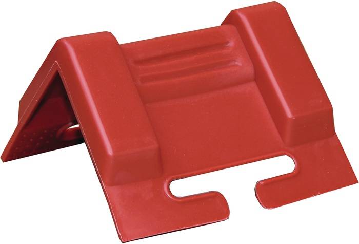Kantenschutzwinkel Schenkel-L.95x95mm rot m.Schlitz 10 St./Set TECWERK