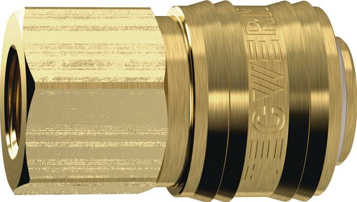 TECWERK 2000351912 Schnellver.Kup.DN 7,2,IG MS blk Gew.G 1/4 Zoll 11,89mm TECWER