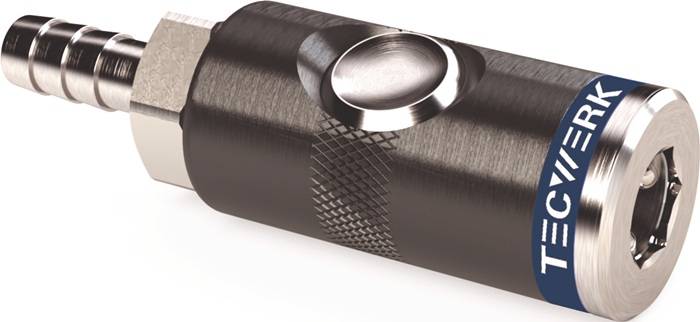 TECWERK 2000351998 Druckknopf-Sicherheitskup plung DN 7,4,Tülle AluNBR Schlauchw