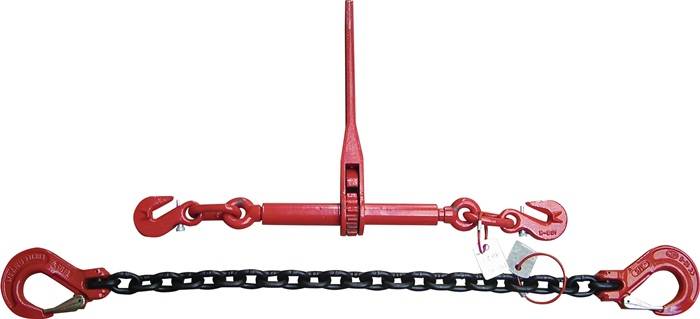 Zurrspannkette zweiteilig Güte 8 3,0m S.10mm Zugkr.6300 daN 1575 daN TECWERK