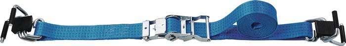 TECWERK 2000365150 Zurrgurt DIN EN 12195-2 L.4m B.50mm m.Ratsche+Bordwandkralle