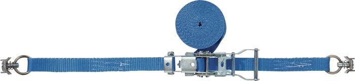 TECWERK Zurrgurt DIN 12195-2 Länge 4 m Breite 25 mm mit Ratsche + Airlinebeschla