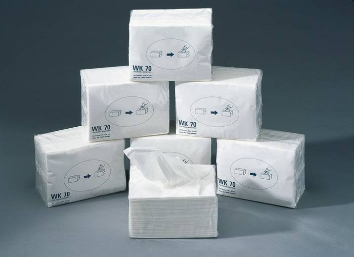 TECWERK Putztuch WK 70 Z L.ca.380 mmxB.ca.290 mm weiß z-gefaltet