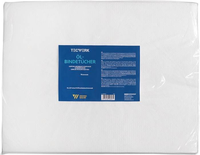 Ölbindetücher L.40cm B.50cm S.0,5cm 10x20 Tü.Krt.TECWERK