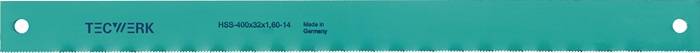 TECWERK 2000814133 Maschinensägeblatt L500xB38xS2mm HSS Loch-D.10,5mm ZpZ 6 TECW