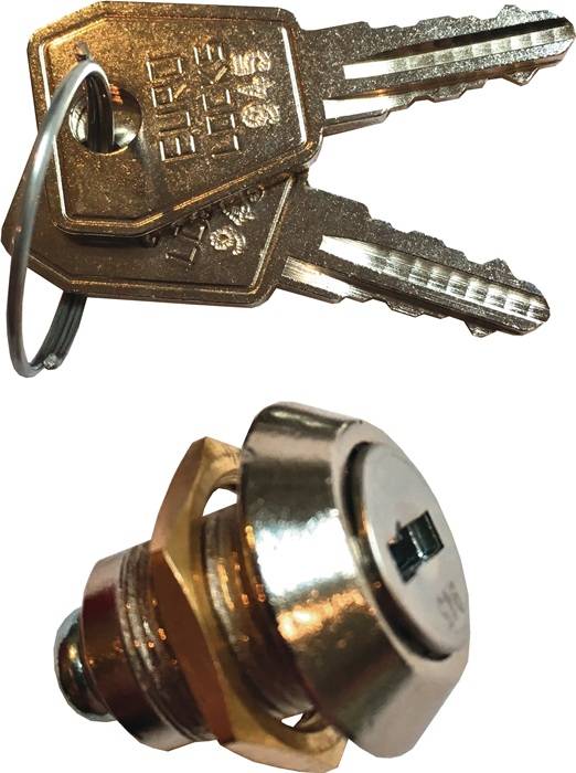 Zylinderschl.m.zwei Schlüsseln f.Werkstattwagen m.4 Schubl.TECWERK