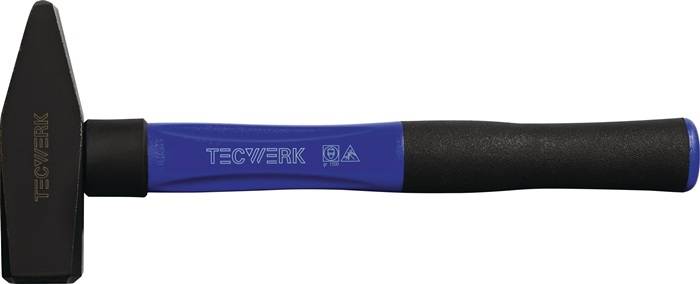 Schlosserhammer 500g Stiel-L.320mm 3K-Stiel m.Stahlschutzhülse TECWERK