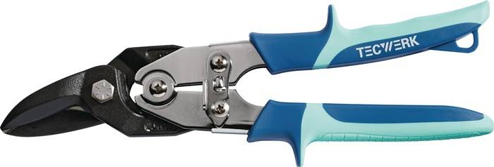 TECWERK Figurenschere Länge 248 mm rechts Stahl max. 1,2 mm