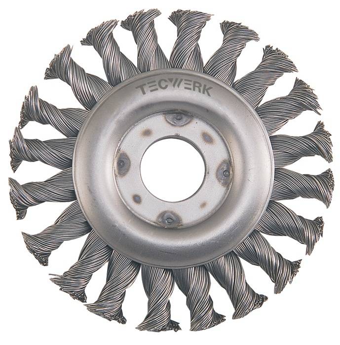 TECWERK Rundbürste Ø 115 mm Drahtstärke 0,5 mm Stahl 12 mm