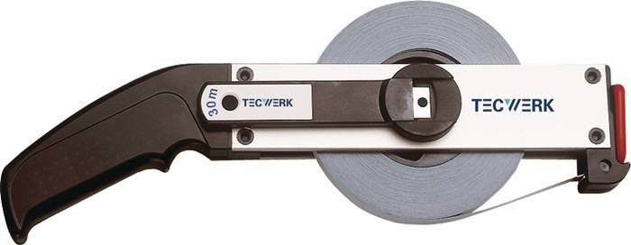 TECWERK Rahmenbandmaß Länge 30 m Bandbreite 13 mm A cm EG II