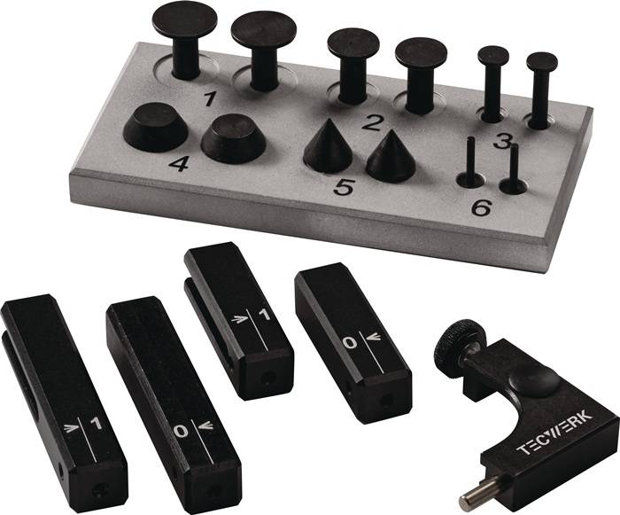 TECWERK Messzeugsatz 18 teilig passend zu digital Messschieber