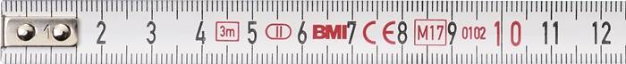 Taschenrollbandmaß L.3m B.13mm mm/cm EG II Ku.Sichtfenster TECWERK