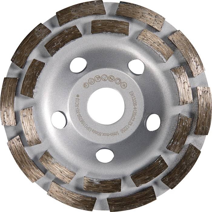 Diamantschleiftopf Univ.125mm Beton/Putz/Estrich/Fliesenkleber 22,23mm D 426 TW