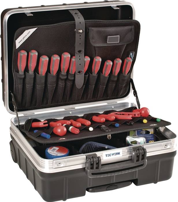 TECWERK Schalenkoffer Innen-B465xT255xH352mm Polypropylen 42 l