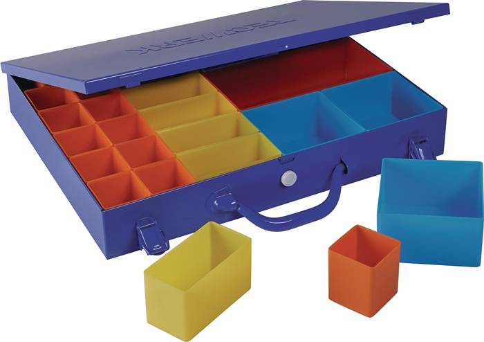 Sortimentskasten B438xT342xH70mm 23 Fächer blau blau TECWERK
