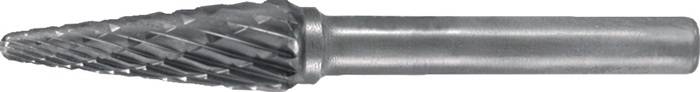 Frässtift SKM D.12mm Kopf-L.25mm Schaft-D.6mm HM Verz.Kreuz TECWERK