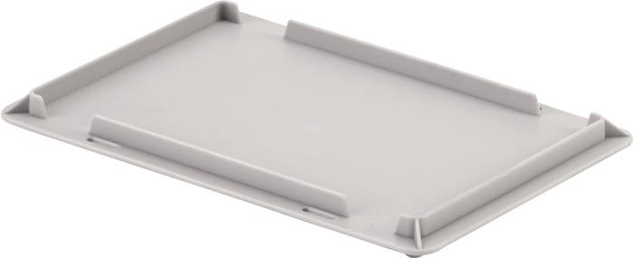 Auflagedeckel L300xB200mm hellgrau PP f.Beh.300x200mm UNISTA