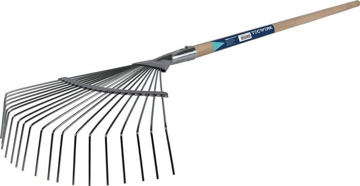 TECWERK Fächerbesen Arbeits-B.415mm Metal/HO TECWERK mit Stiel 1,4 m Weitere