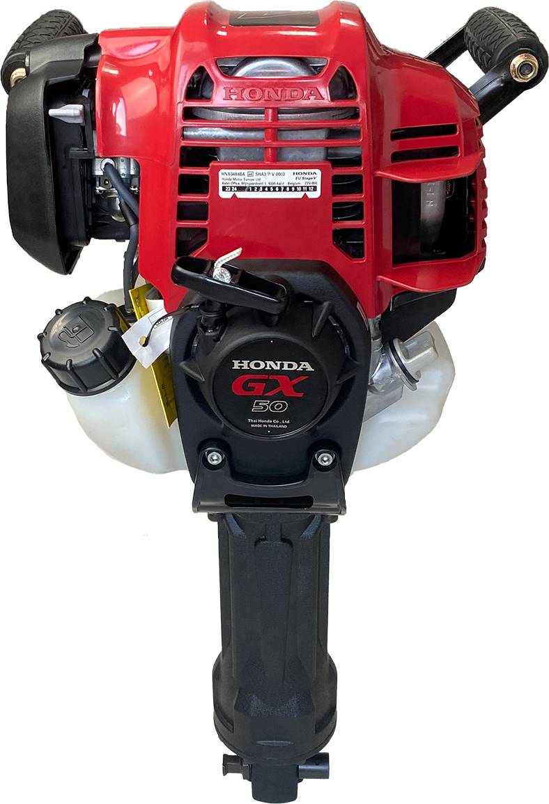 Motor-Abbruchhammer mit Honda GX50 4 Takt Motor, inklusive 2 Meißel