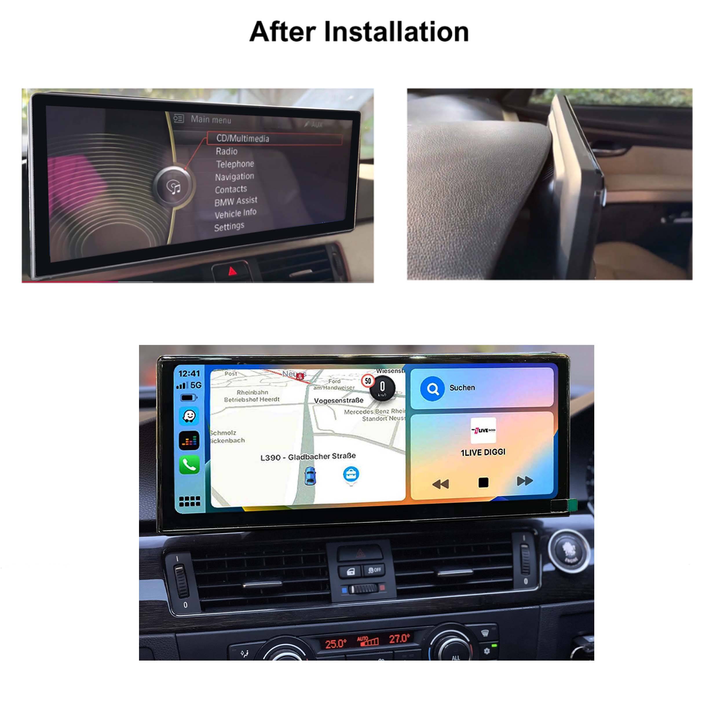 Für BMW E90 E91 E92 E93 CCC 12,3" Touchscreen Android GPS Navigation CarPlay
