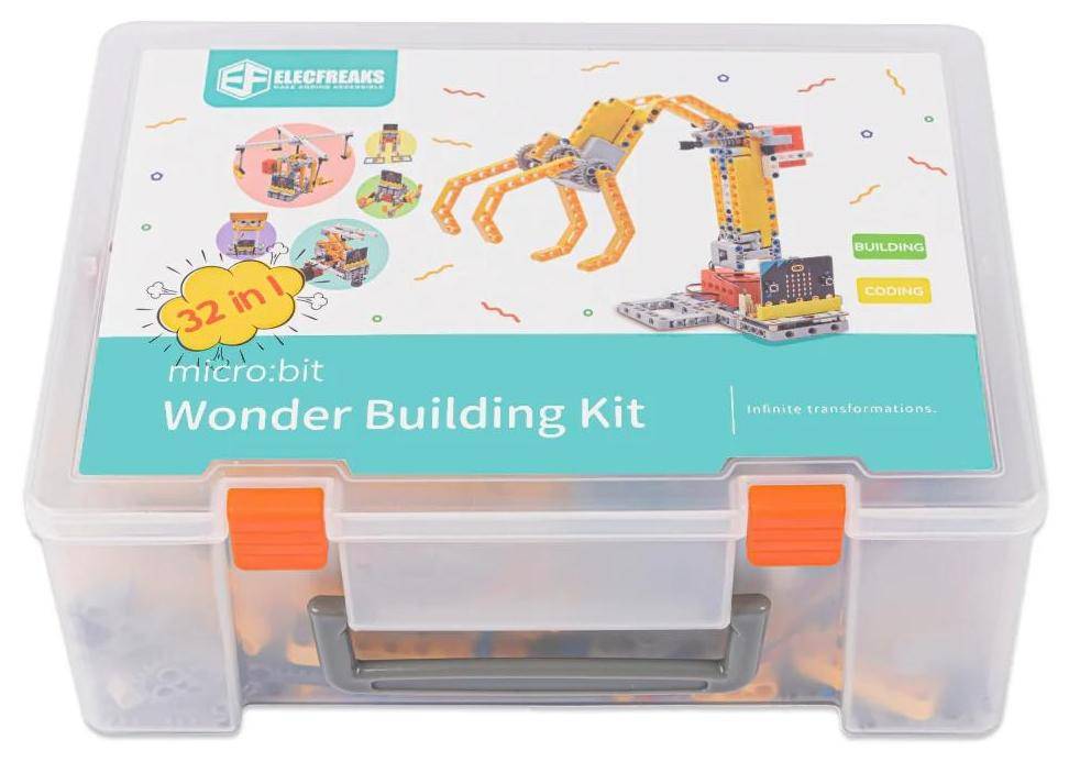 ELECFREAKS micro:bit Wonder Building Kit 32 IN 1, 400+ Bausteine, ohne micro:bit board