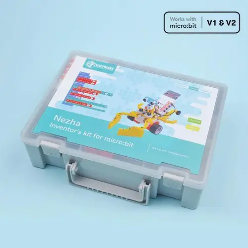 ELECFREAKS micro:bit Nezha 48 in 1 Inventor's Kit, 11 Module, 400 Bausteine, 75+ Lern-Projekte ELECFREAKS micro:bit Nezha 48 in 1 Inventor's Kit, 11 Module, 400 Bausteine, 75+ Lern-Projekte