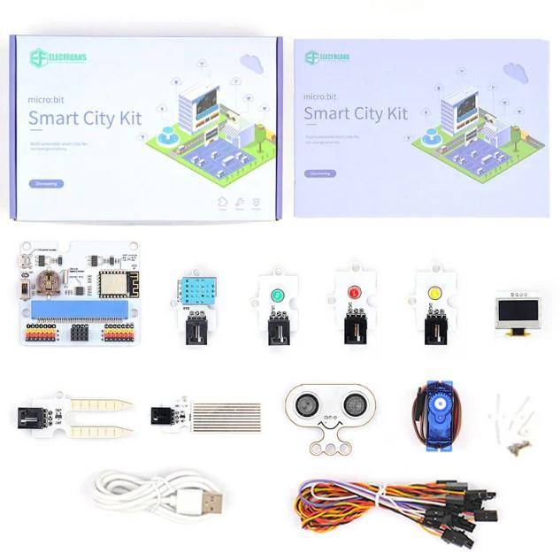 ELECFREAKS micro:bit Smart City Kit, 17-teiliges IoT Lern-Set, ohne micro:bit Board