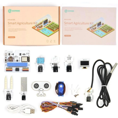 ELECFREAKS micro:bit Smart Agriculture Kit, 12-teilig mit IoT:bit, Sonar:bit, Projektanleitungen ELECFREAKS micro:bit Smart Agriculture Kit, 12-teilig mit IoT:bit, Sonar:bit, Projektanleitungen