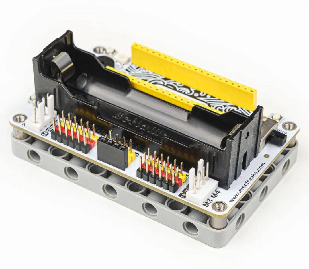ELECFREAKS Wukong2040 Breakout Board für Pico, 14 GPIO, 4 Motor Ports, 2 LED, Summer, Batteriehalter