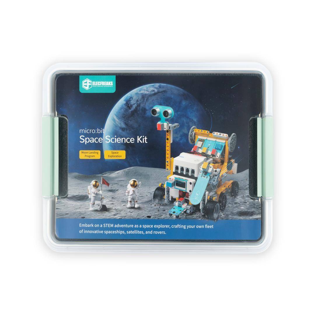ELECFREAKS microbit Space Science Kit, Nezha Board, Smart Motor, 8 Sensorports, über 400 Bauteile