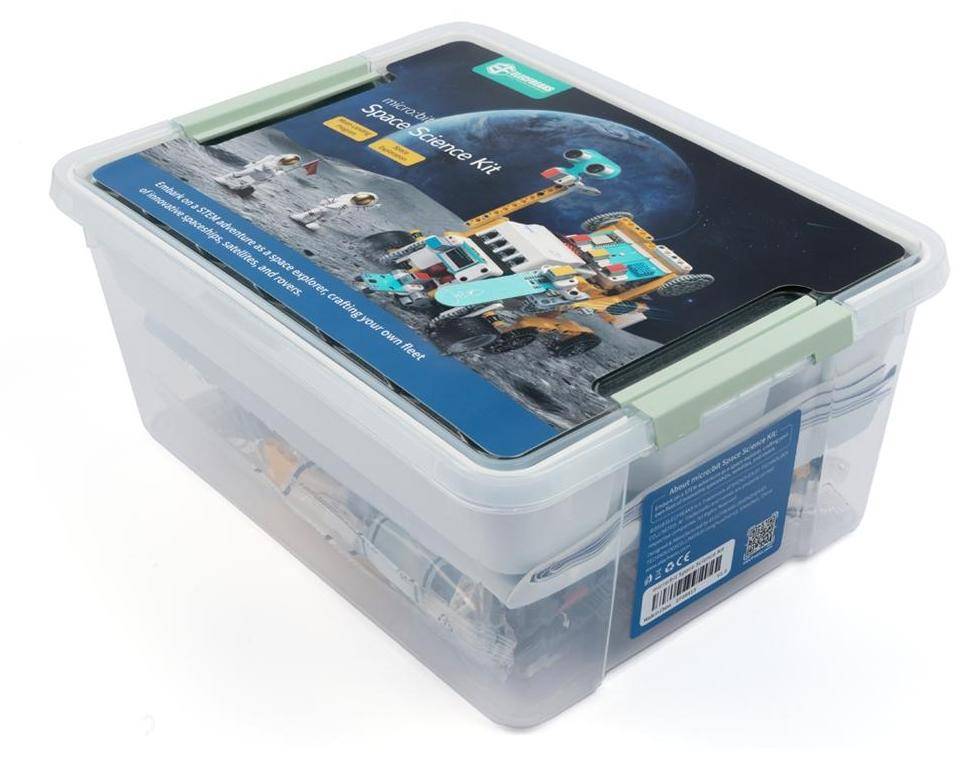 ELECFREAKS microbit Space Science Kit, Nezha Board, Smart Motor, 8 Sensorports, über 400 Bauteile