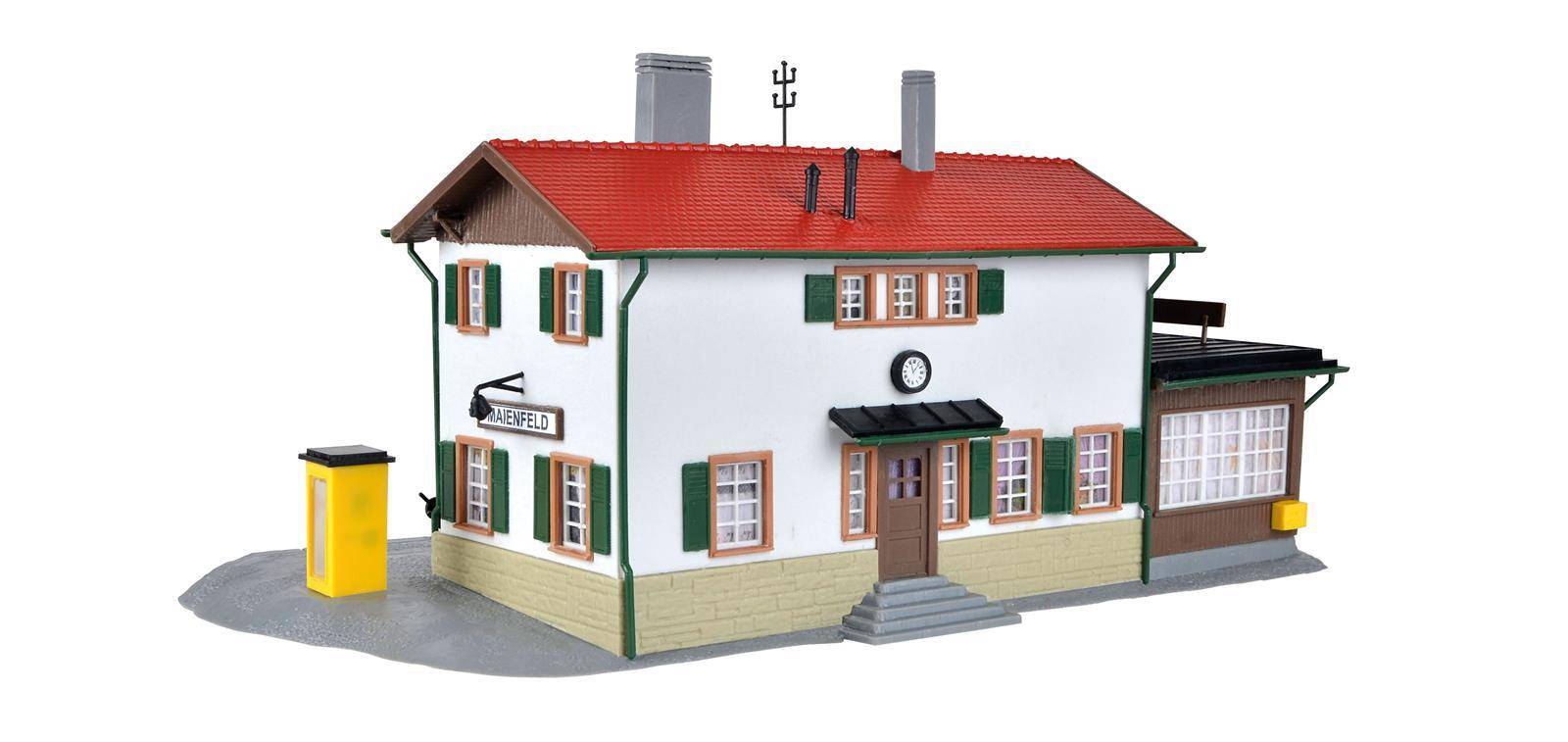 kibri 39496 H0 Bahnhof Maienfeld inkl. Hausbeleuchtungs- Startset